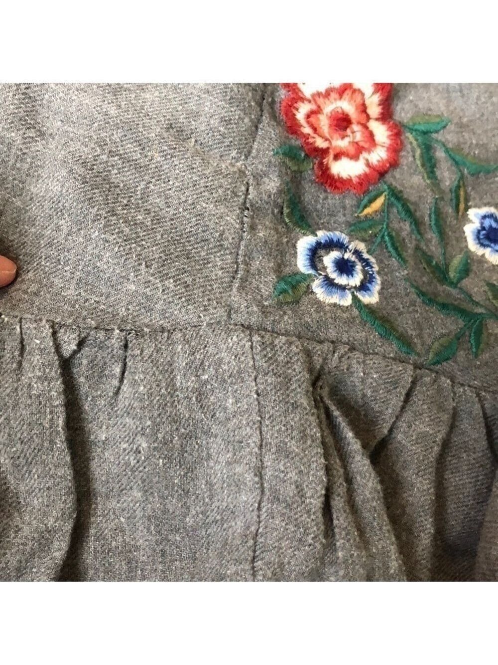 ZARA Embroidered Ruffles Skirt - Picture 13 of 14